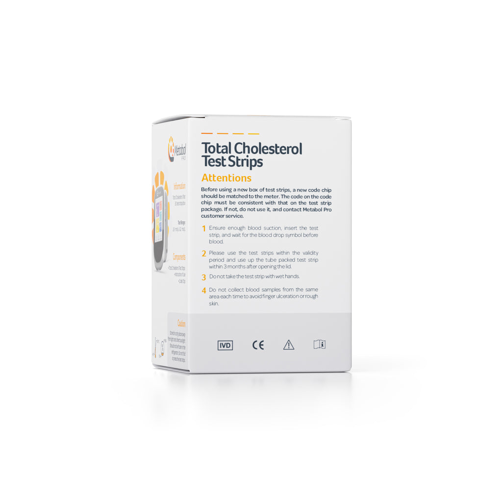 Bandelettes de test de cholestérol total (10 unités par boîte)