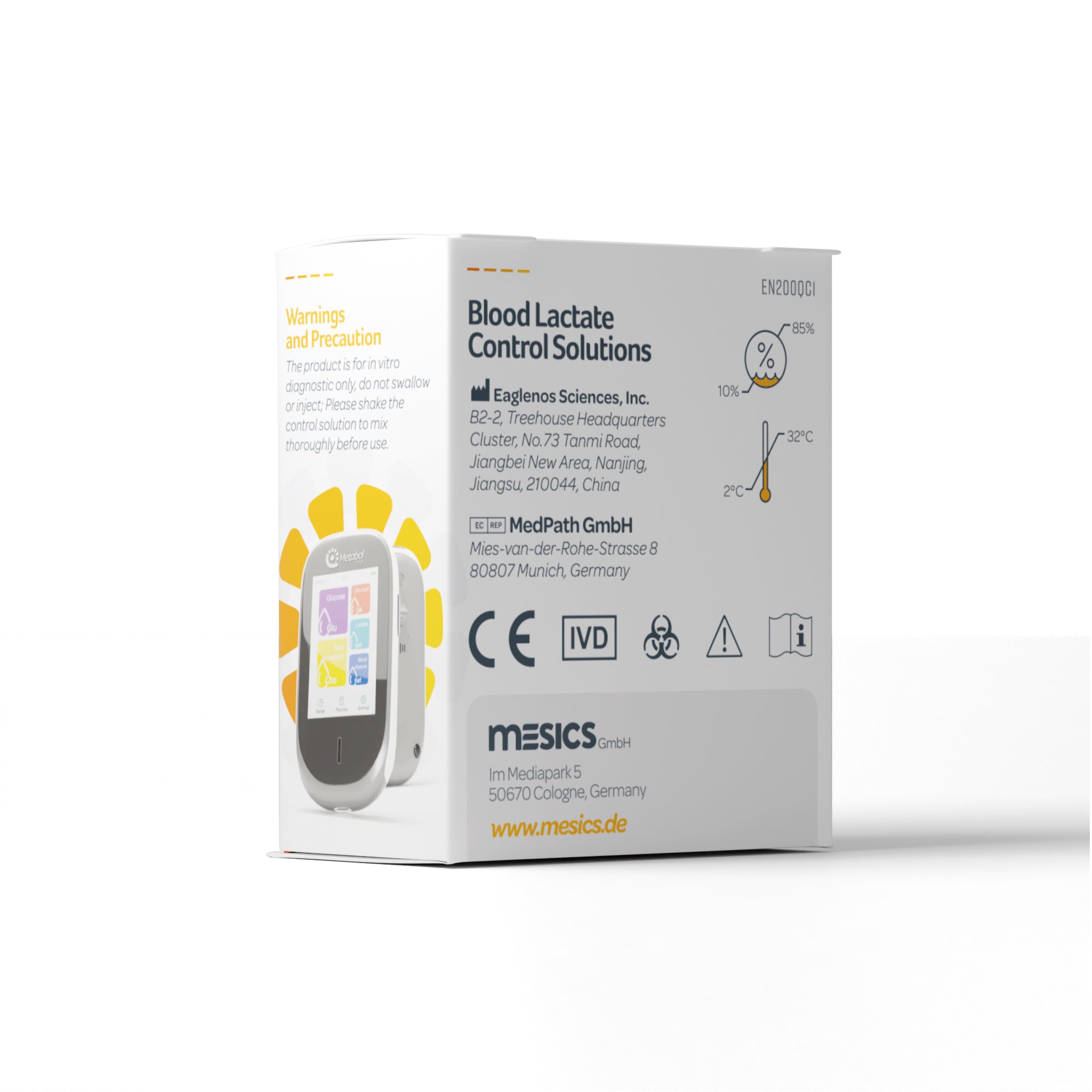 Solution de contrôle — lactate